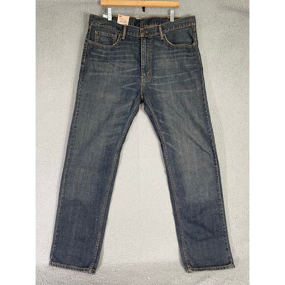 Levi’s‎ 505 Regular Fit Straight Leg Jeans 38x34 Men’s Blue Denim NWT - Picture 7 of 14